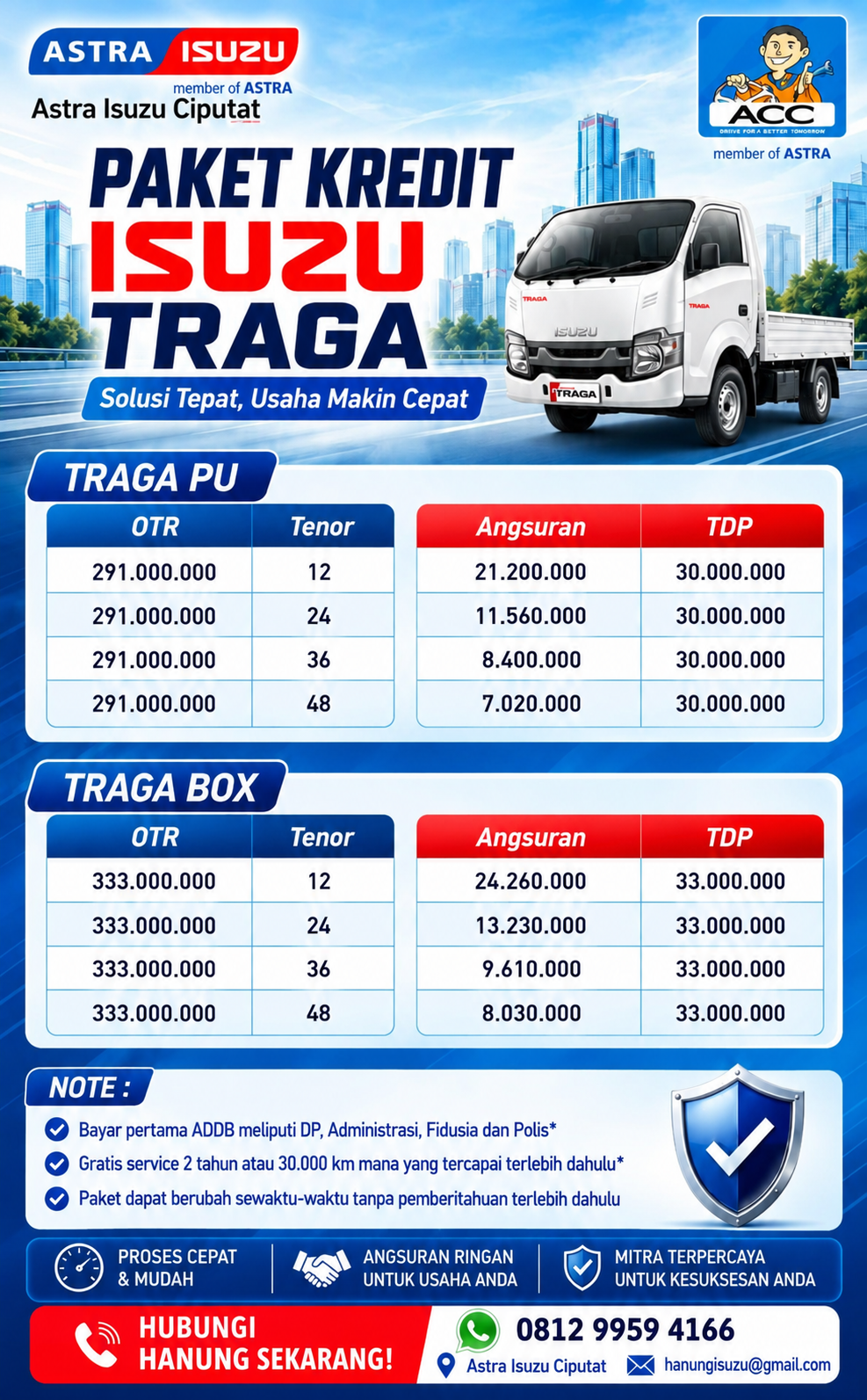 Delivery Isuzu